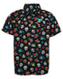 LOS MUERTOS PARTY SHIRT SHORT SLEEVE BUTTON UP  - YOUTH